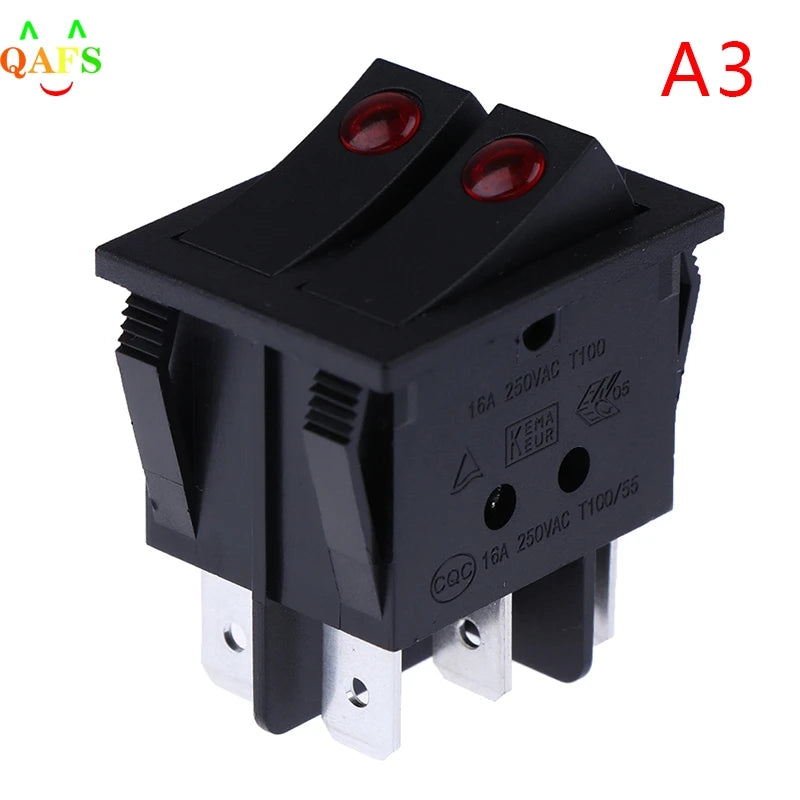 RK1-23 Oil Heater Switch OFF Rocker 250V 16A Double Buttons