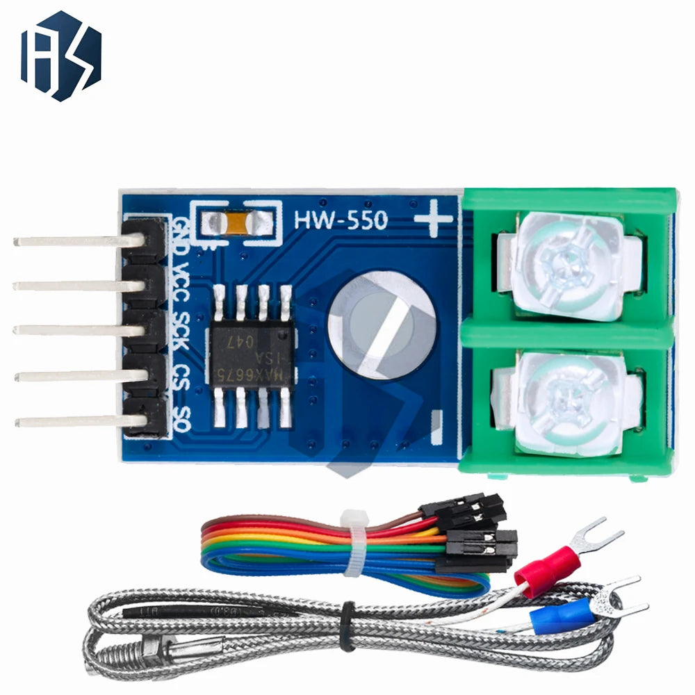 1PCS MAX6675 Module + K Type Thermocouple Thermocouple Senso Temperature Degrees Module for arduino Zpaxo