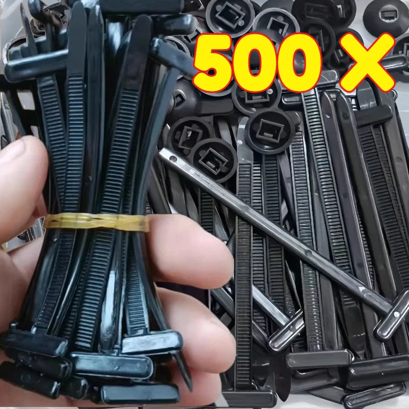 Multi-Purpose Nylon Zip Ties Car Engine Guards Underbody Panel Fastener Clip Screw Replacement Heavy Duty Self-locking Cable Tie Zpaxo