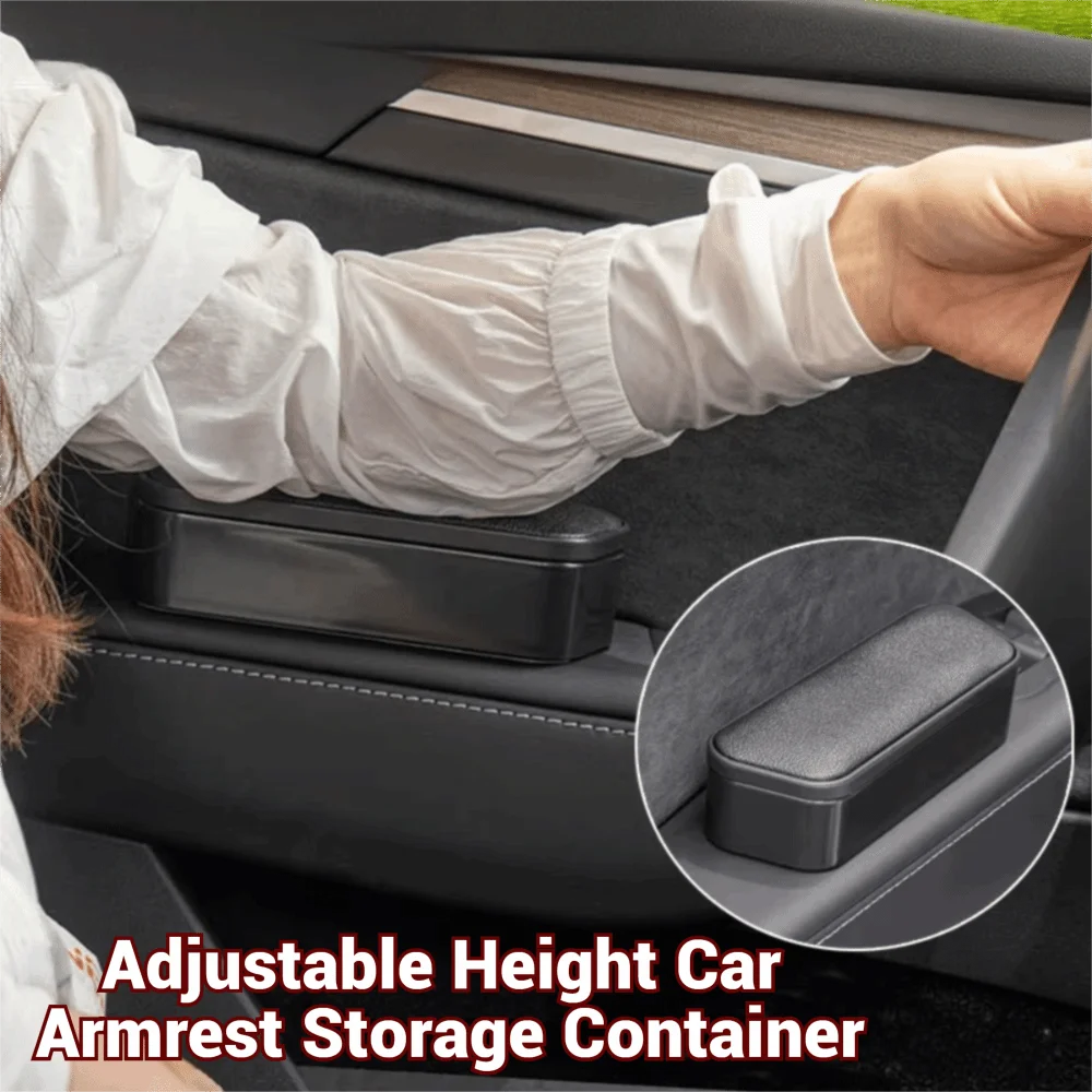 Adjustable Height Car Armrest Storage Container Multifunctional Zpaxo