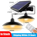 Solar Pendant Light Double Head Shed Waterproof 4800mAh Remote Zpaxo Double-Warm China Mainland
