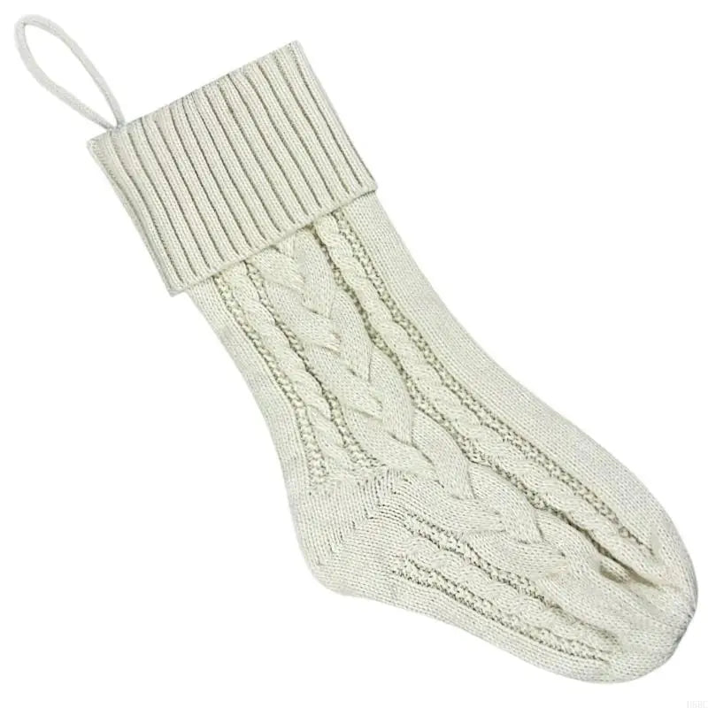 Reusable Spacious Christmas Sock Knitted Design Multiple Pattern Zpaxo for Beige China Mainland