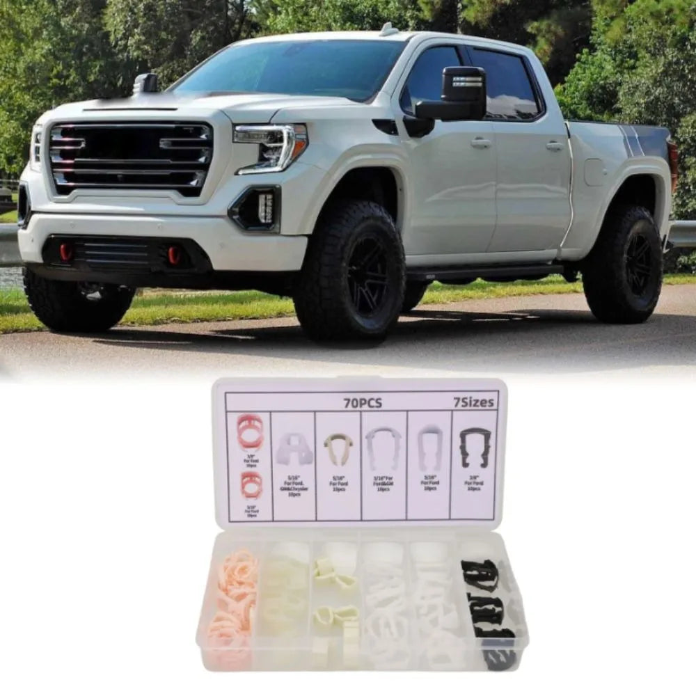 Plastic Fuel Line Retainer Clip Kit Plastic Clip Reusable Design Fuel Line Retainer Clip Assortment Nylon Material Zpaxo