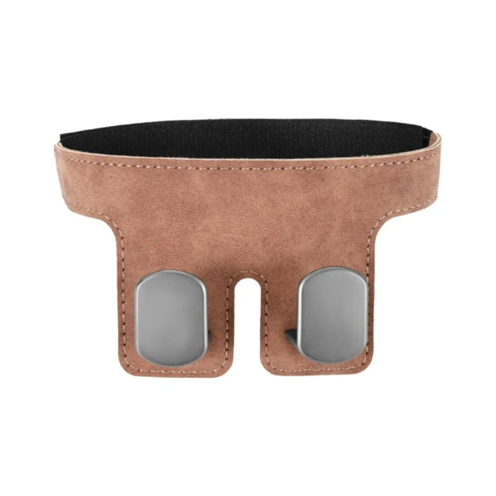 Load-bearing Car Headrest Hook Wear-resistant Double Backseat Hanger Zpaxo Brown Metal Hook
