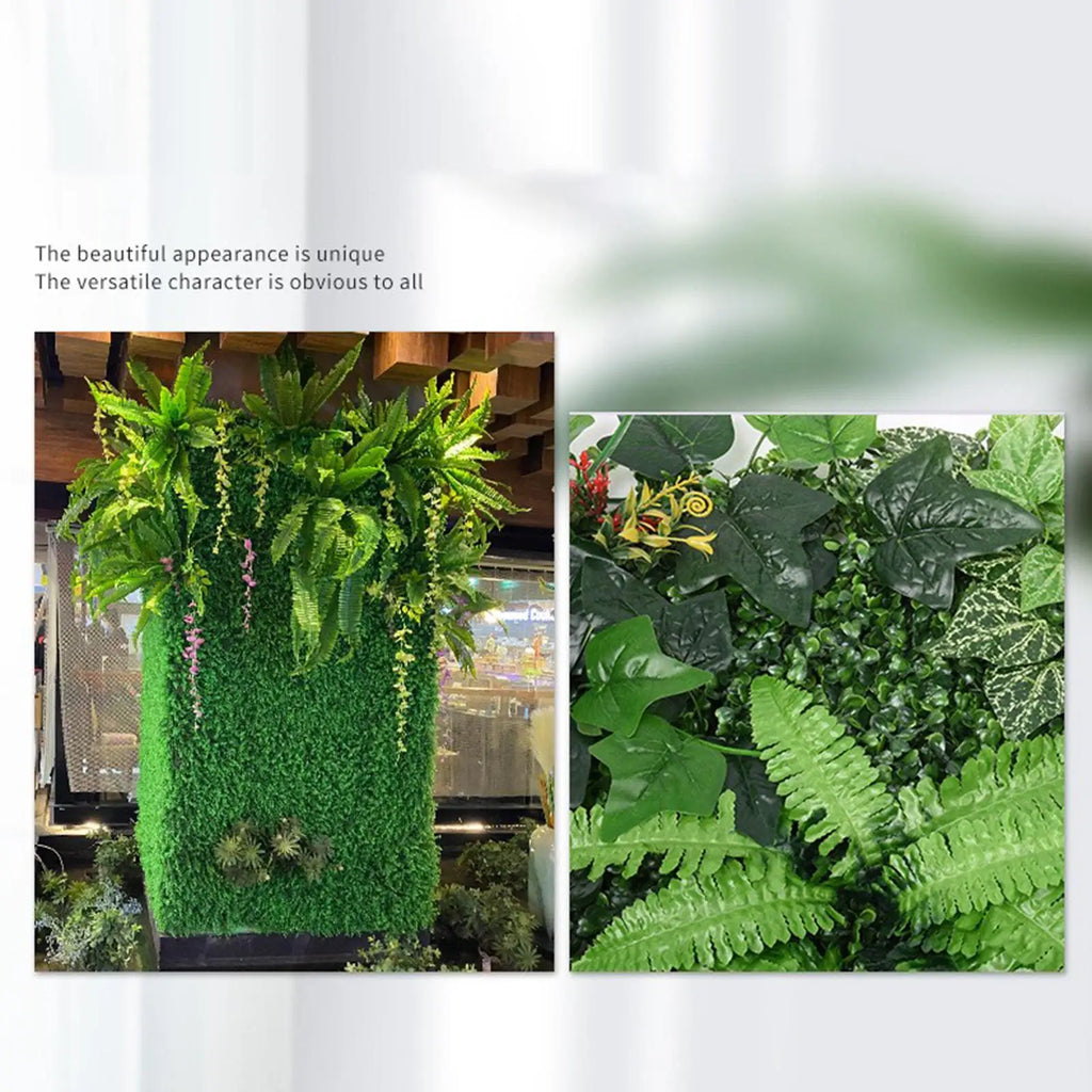 Artificial Plants Wall Photography Backdrop Grass Leaves Festival Zpaxo
