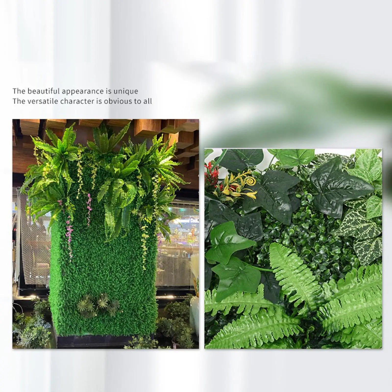 Artificial Plants Wall Photography Backdrop Grass Leaves Festival Zpaxo