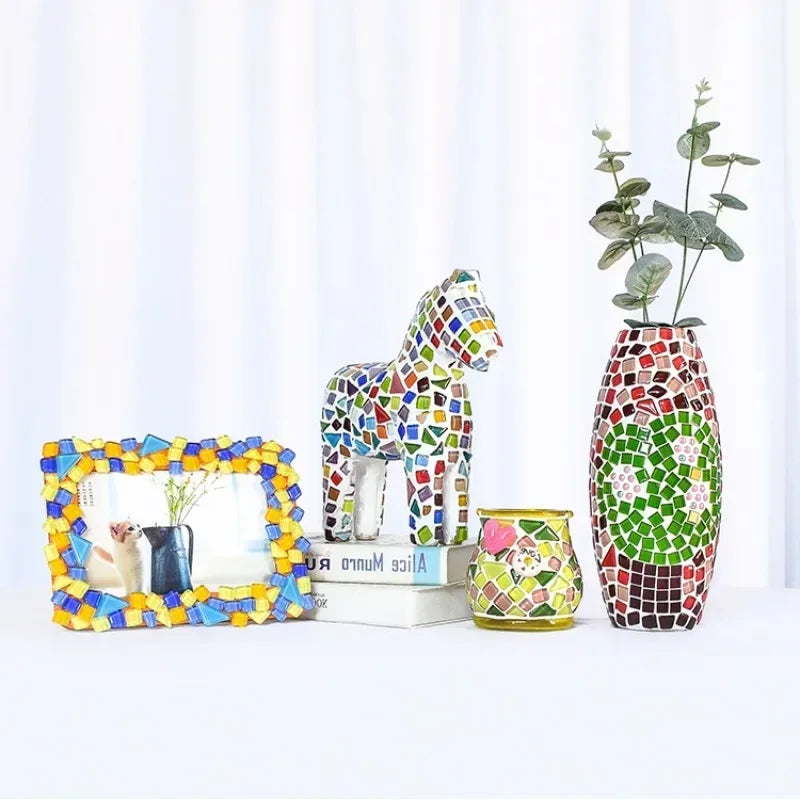 Colorful Bulk Crystal Mosaic Art Diy Glass Tile Craft Ceramic Tiles