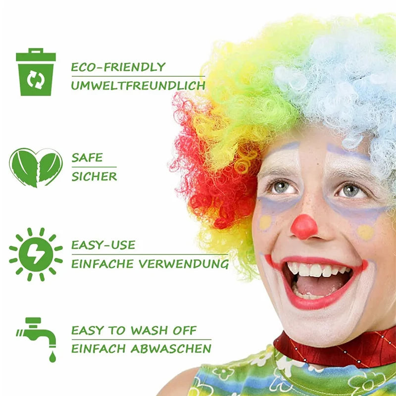 Water-Soluble 15 colors Face Body Paint Palette,Long-Lasting & Non-Toxic Face & Body Painting For Halloween Makeup Face Painting Zpaxo