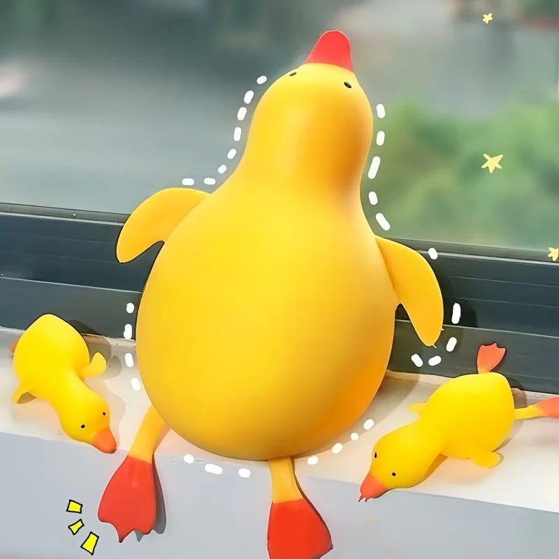 Squishy Antistress Duck Fidgets Toys Cute Goose Animals Vent Toys for Kids Adults Decompression Stretch Toys Friends Best Gift Zpaxo