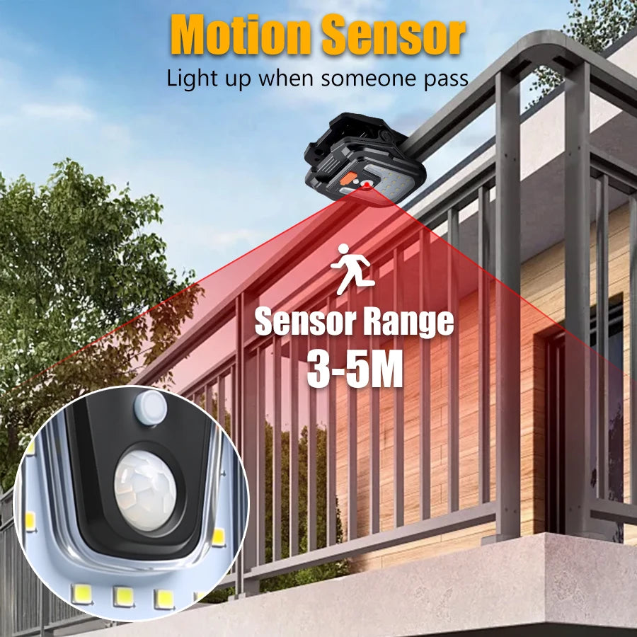 Solar Outdoor Wall Light Motion Sensor Easy Install Lamp Courtyard Zpaxo