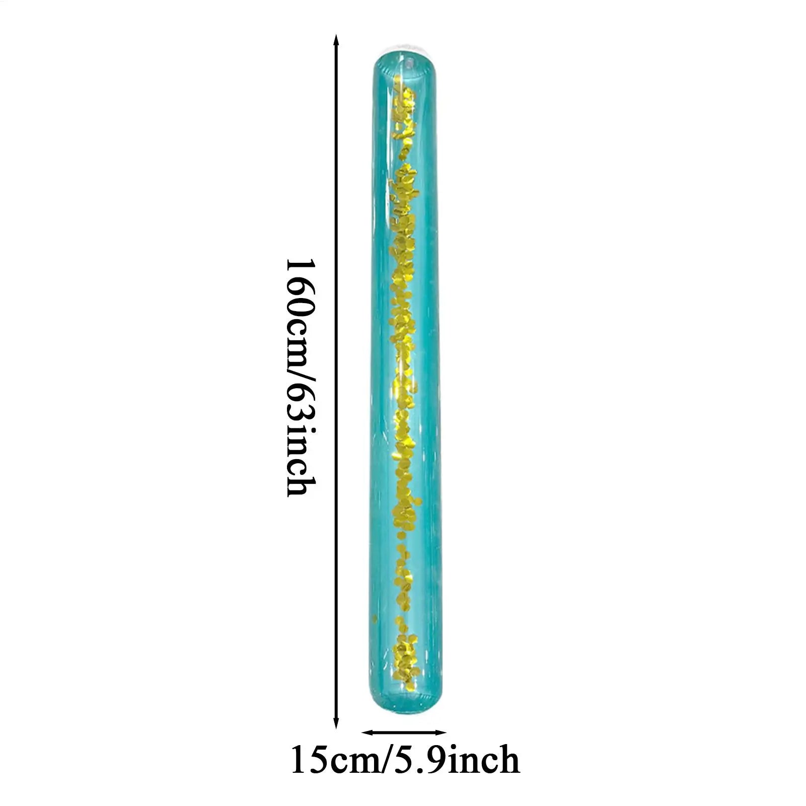 Inflatable Pool Noodle Giant Glitter PVC Swim Tube Adult Kids Water