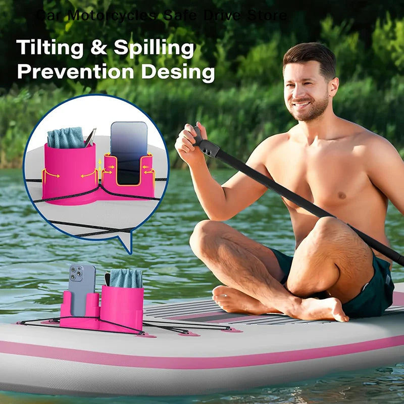 M1pcs Multi-functional Paddle Board Cup Holder PVC Creative Kayak