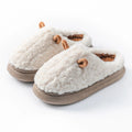 Winter Home Slippers Men Shoes Cute Cartoon Flat Platform Women Warm