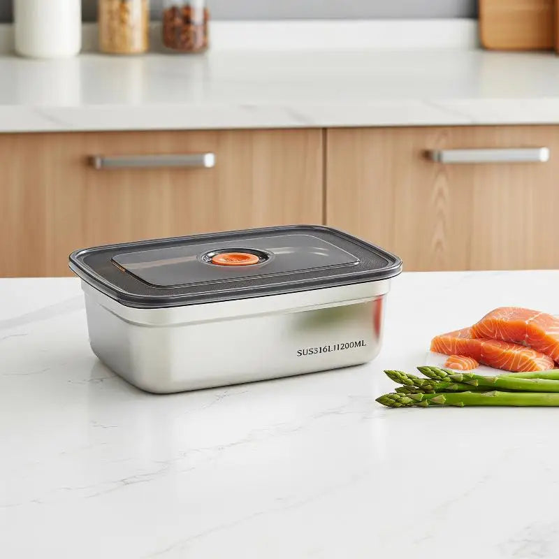 SUS316 Stainless Steel Bento Box – Airtight Leak-Proof Lunch Box Food Storage Container Zpaxo