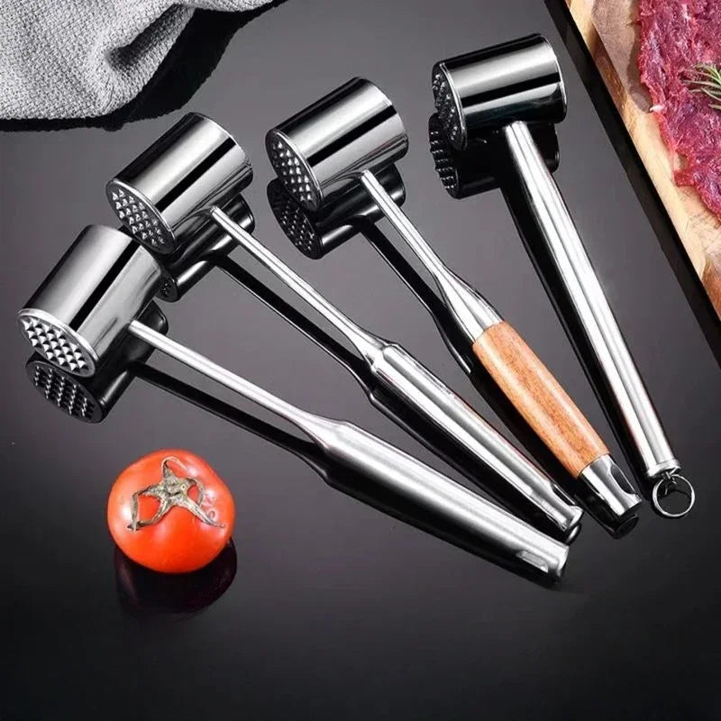 Hot Stainless Steel Meat Hammer Loose Meat Tenderizer Household Steak Pork Chicken Breast Meat Loosening Hammer Kitchen Tools Zpaxo