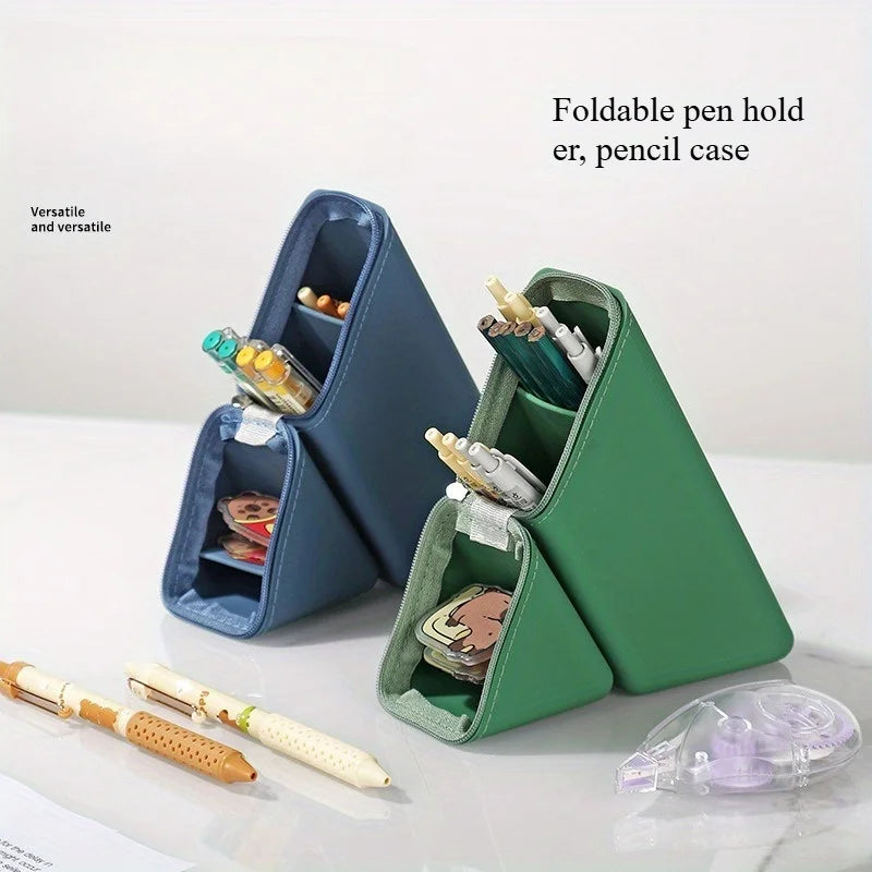 Foldable Silicone Pen Holder-large Capacity Expandable Portable