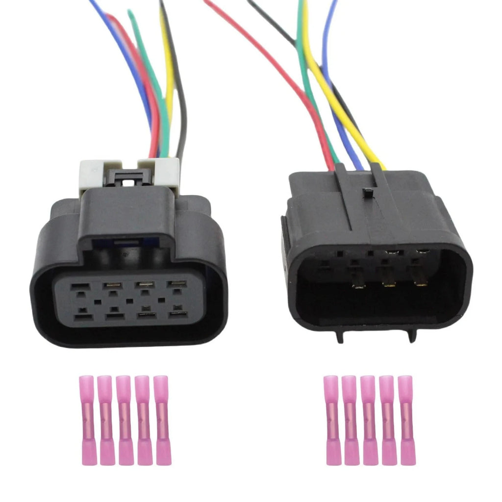 Male Female Headlight Connector Plug Harness Pigtail 5 Pin Chevy
