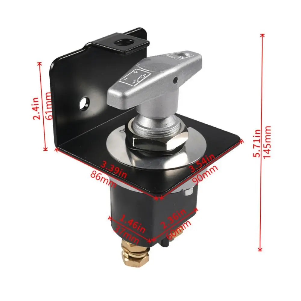 12V 500A Battery Disconnect Switch Heavy Duty Lock-out Plate Power Zpaxo
