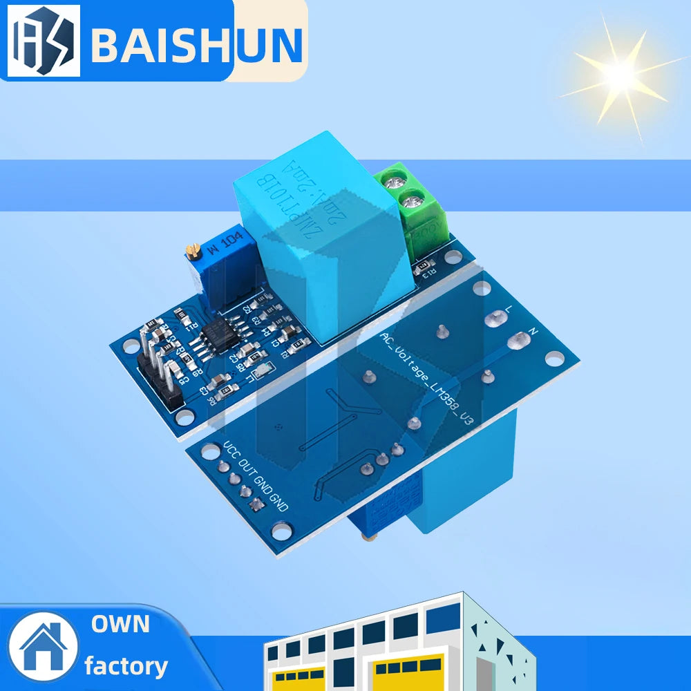 ZMPT101B Industrial-Grade Voltage Sensor (1PC/4PCS): 2mA High-Stability Active Transformer Module Zpaxo ZMPT101B 1pc