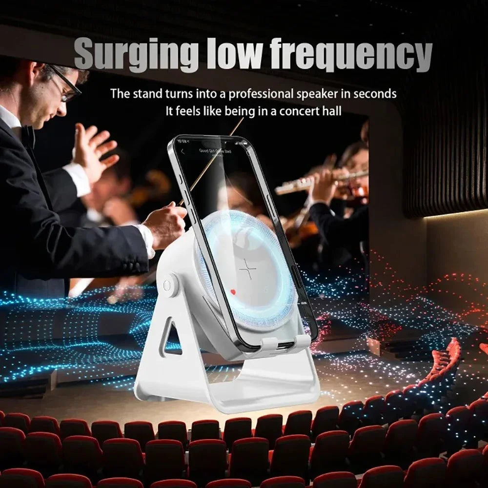 KEBIDUMEI RGB Magnetic Bluetooth 5 3 Speaker 1200mAh Phone Holder