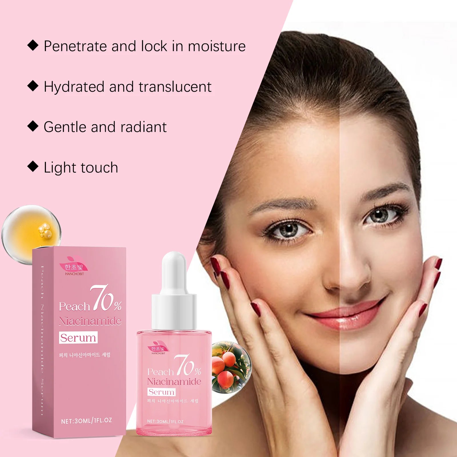 Niacinamide Moisturizing Essence: Brightening, Dullness-Correcting, Gentle-Care Essence for Hydrating & Nourishing Skin Zpaxo