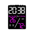 Digital Alarm Clock TEMP Humidity Date Week Disply 2 Alarm Snooze Electronic Table Clock 3-level Brightness 12/24H DST LED Clock Zpaxo A1