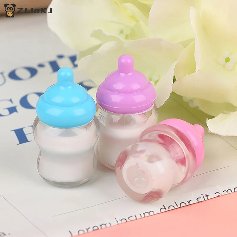 ▶3PCS Dollhouse Baby Bottle Accessories Play House Toys Furniture Doll House Miniature Accessories Zpaxo