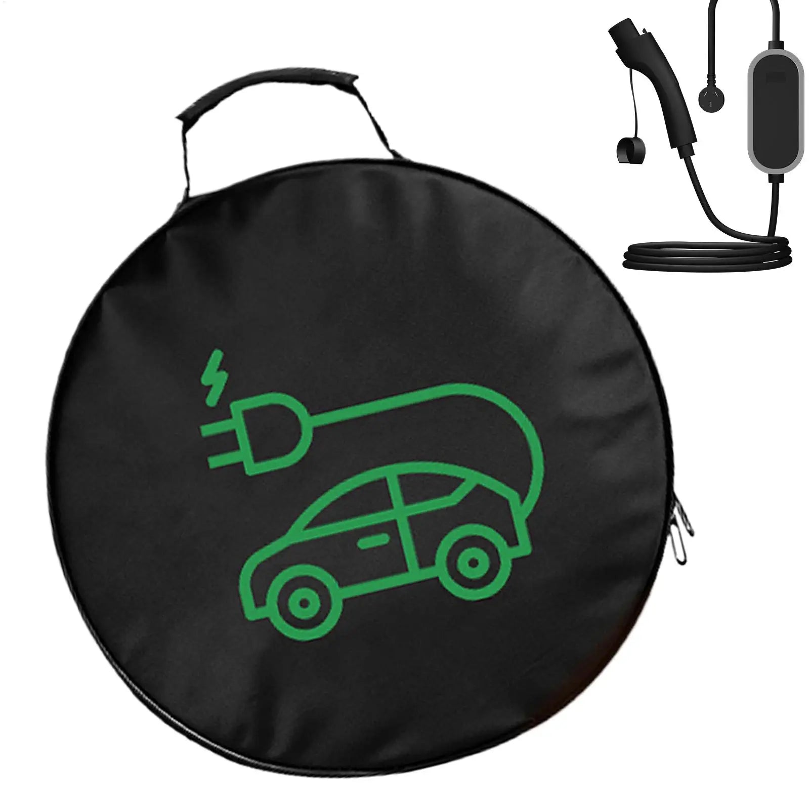 EV Charging Cable Storage Bag – Waterproof Oxford Organizer EV Cable Organizer Bag Zpaxo