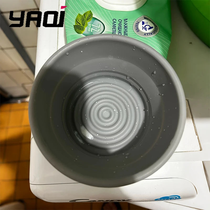 Yaqi Collapsible Silicone Shaving Bowl for Travel | Gray Shaving Bowl Zpaxo