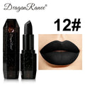 12 Color Gothic Dark Lipstick Long Lasting Waterproof Matte Black Bold Pigment Lip Gloss Party Halloween Cosplay Lip Tint Makeup Zpaxo 12
