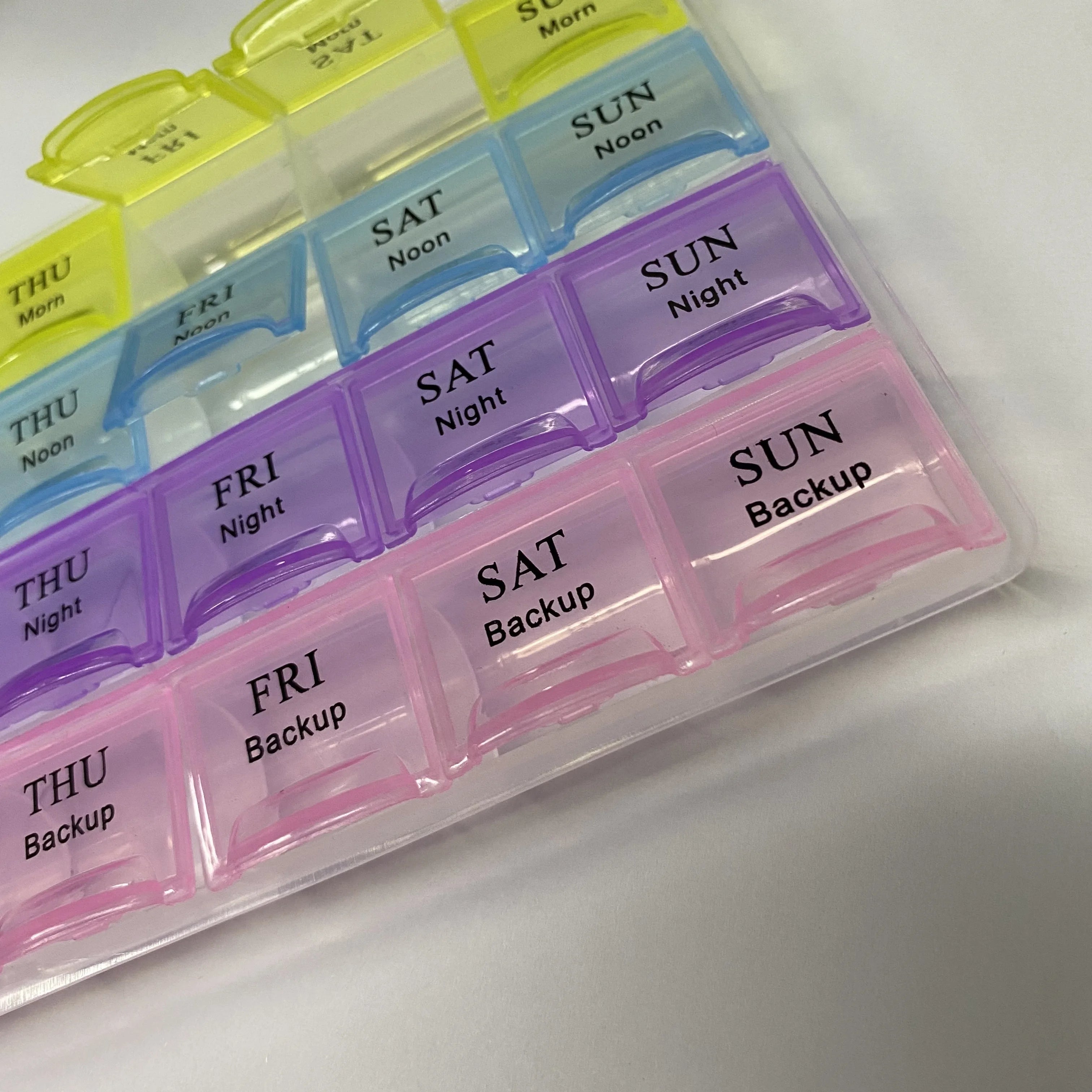28 Grid Medicine Box English Portable Household Large Capacity Health