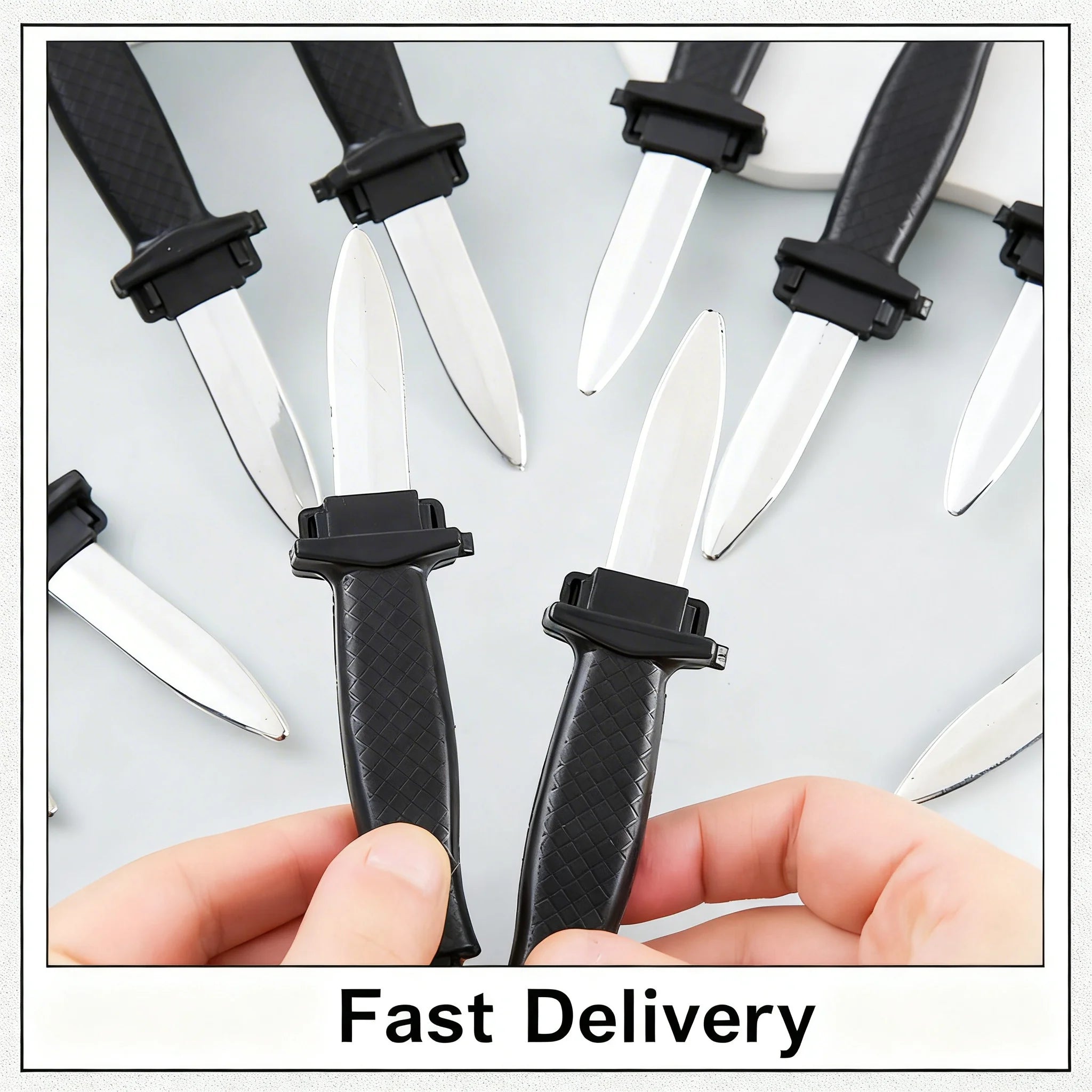 Retractable Fake Knife Prank Toy | Realistic Halloween Prop Prank Gag Toy Zpaxo