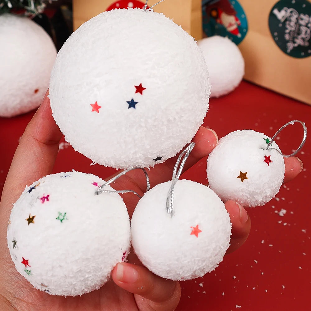 Foam Craft Ornaments Lightweight Christmas Tree Hanging Balls