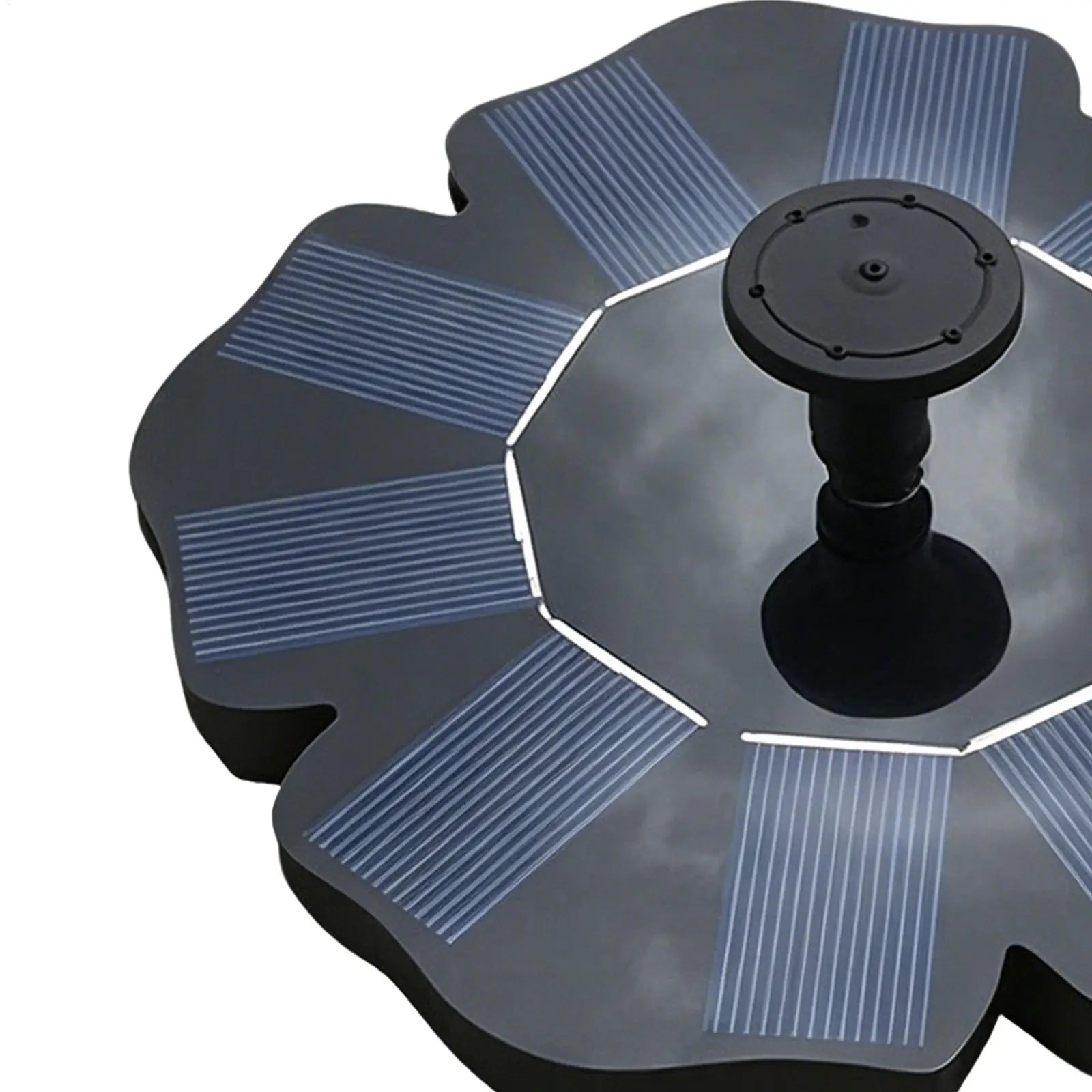 Bird Bath Fountain Flower-shaped Floating Pump With 4 Nozzles Solar Powered Water Fountain For Garden Villa Landscape Pond Zpaxo