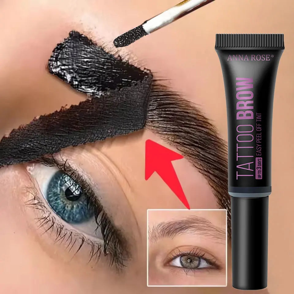 Eyebrow tattoo, peelable dye for eyebrow application, waterproof eyebrow dye, eyebrow-enhancing gel makeup, beauty tools Zpaxo
