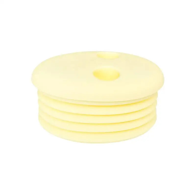 Silicone No-mess Snack Box Dirt-resistant Lid Nut Storage Container Zpaxo Light yellow