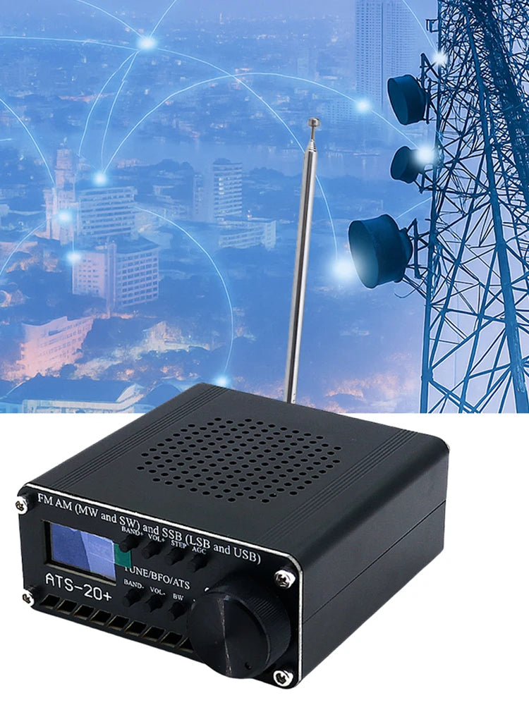 Professional ATS-20+ Receiver OLED Screen World Band Digital FM AM MW