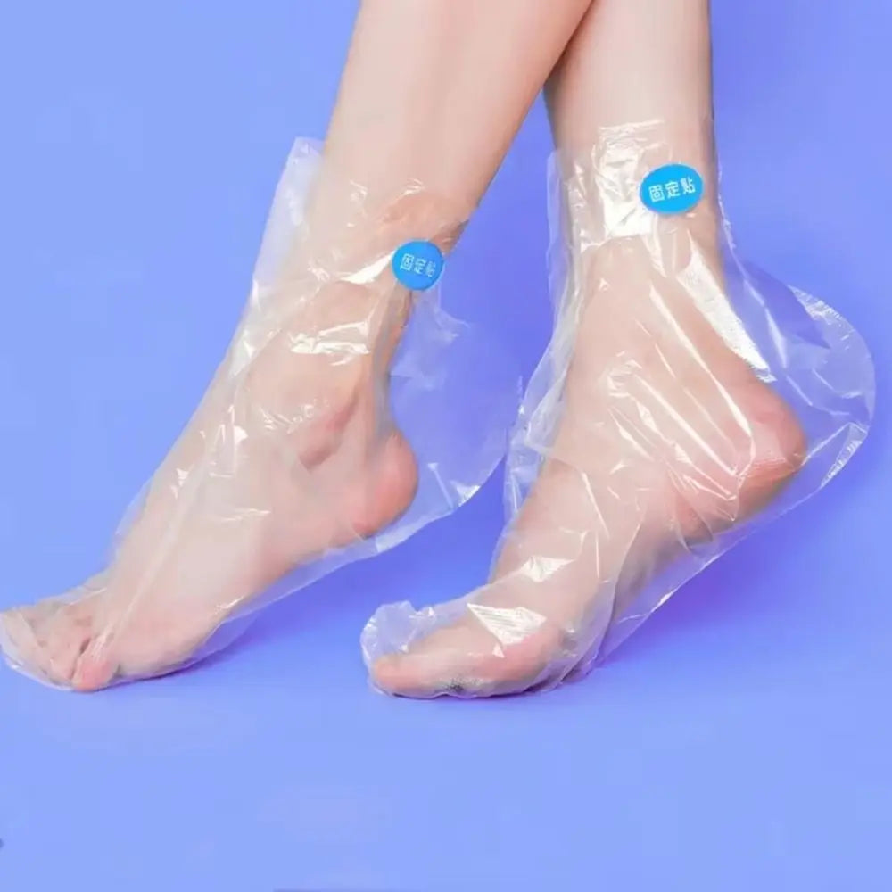 Transparent Disposable Foot Mask Covers Moisturizing Infection-proof Zpaxo