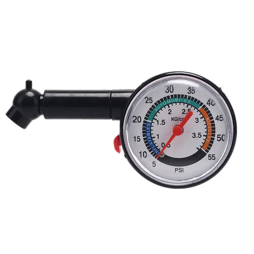0–50 PSI Dial Tire Pressure Gauge – Car, Motorcycle & Bike