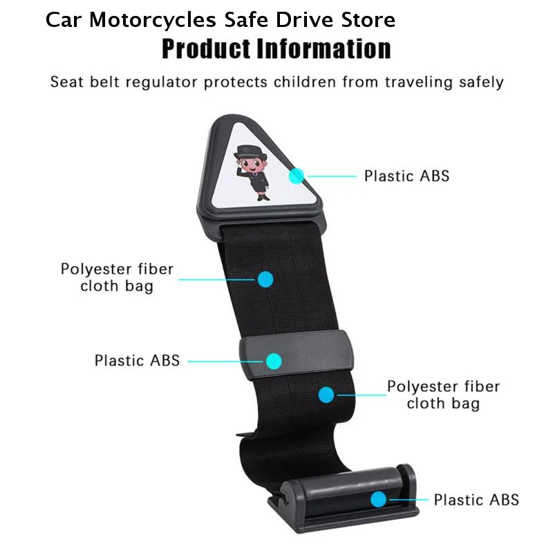 CMAdjustable Child Seat Belt Holder Neck Protector Car Anti