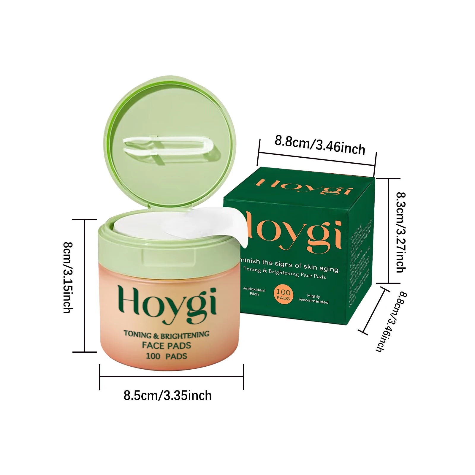 Centella Asiatica Cotton Pads – Hydrating Anti-Acne Face Pads Face Treatment Pads Zpaxo