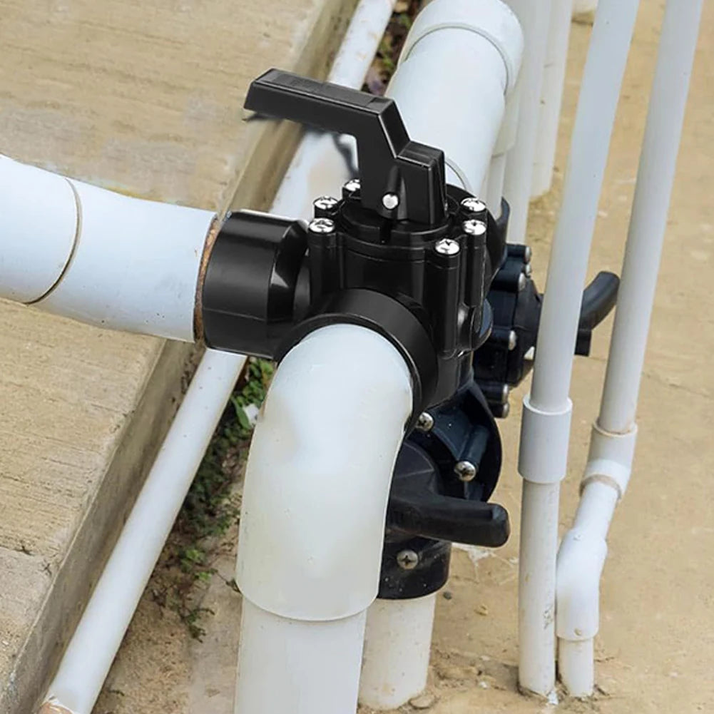 3 Way Swimming Pool Bypass Stop Function Diverter Valve Hose Adapter