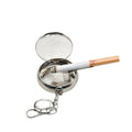 Portable ashtray Pocket watch model Metal ashtray key chain model mini ashtray Zpaxo silver