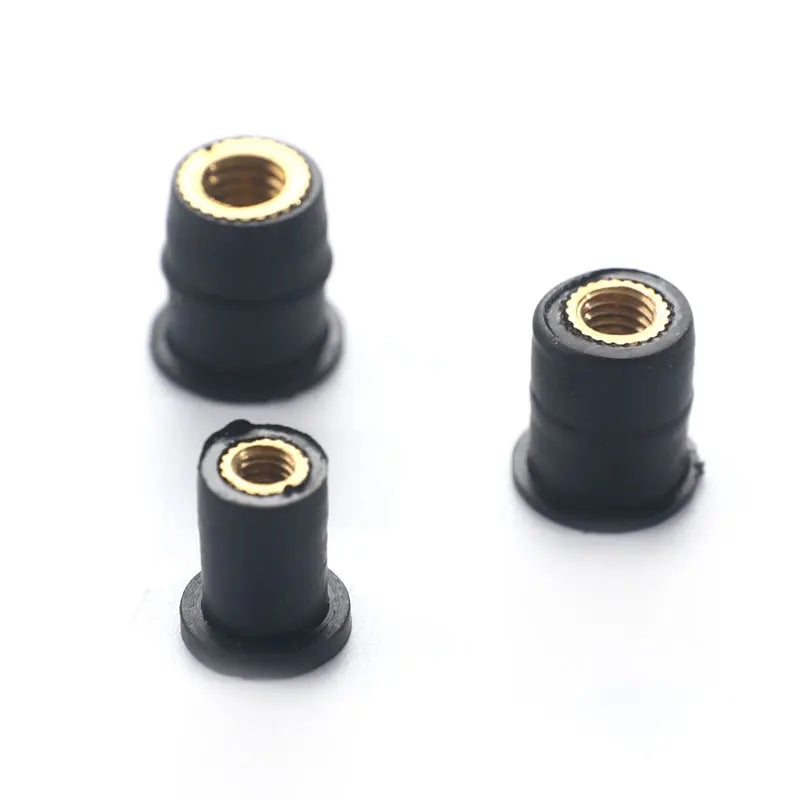 Motorcycle M4 M5 M6 Rubber Well Nuts Blind Fatener Windscreen