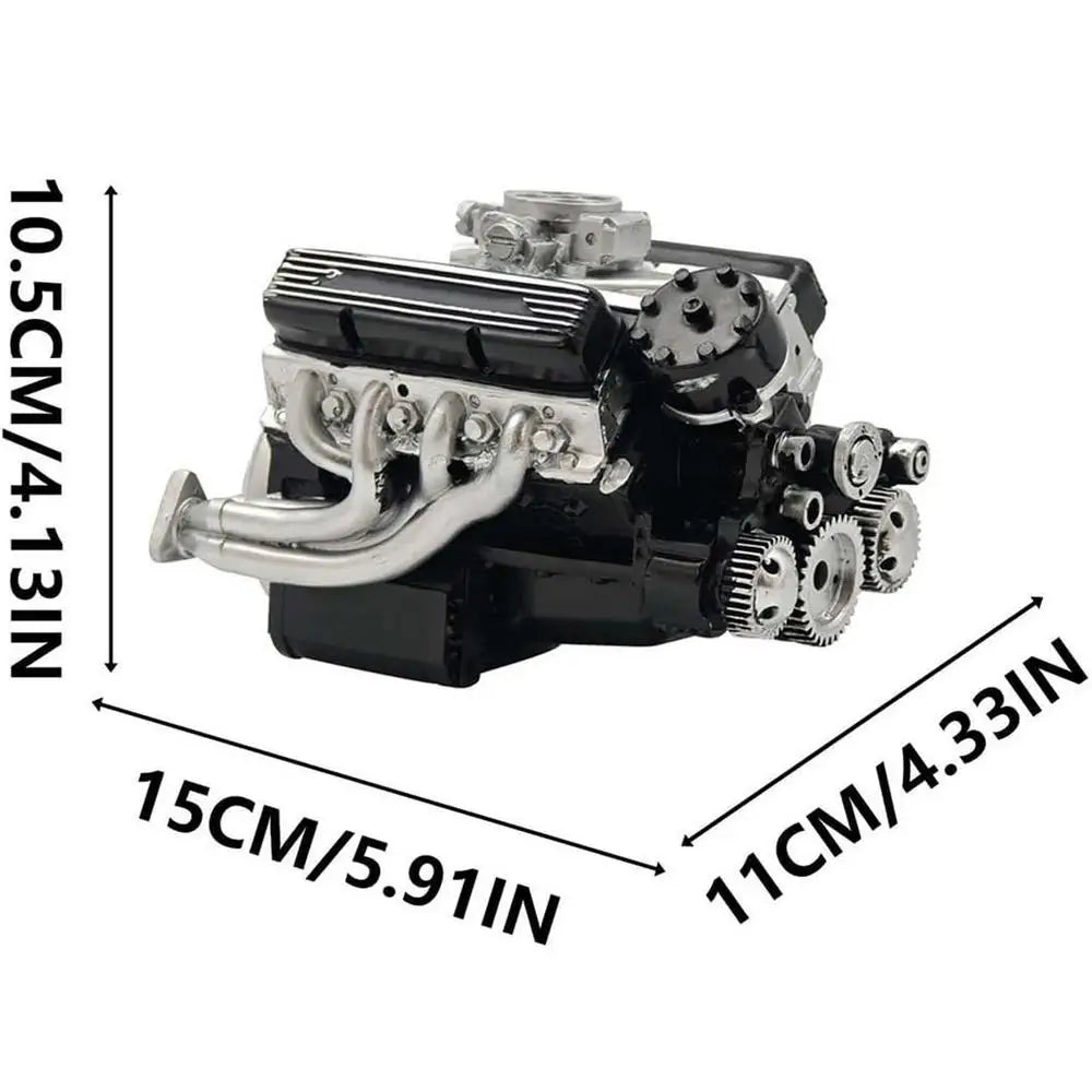 Engine Building Kit Car Engine Science Model Kit Educational Learning Games Collectible Science Toys For STEM Education Zpaxo black United States
