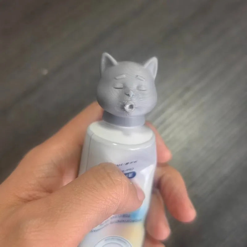 Creative Cat Toothpaste Squeezer Adorable Animal-shaped Dispenser