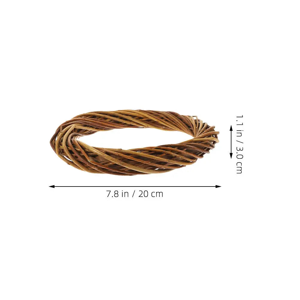 Natural Wicker Wreath Frames Round DIY Craft Base Christmas Wedding