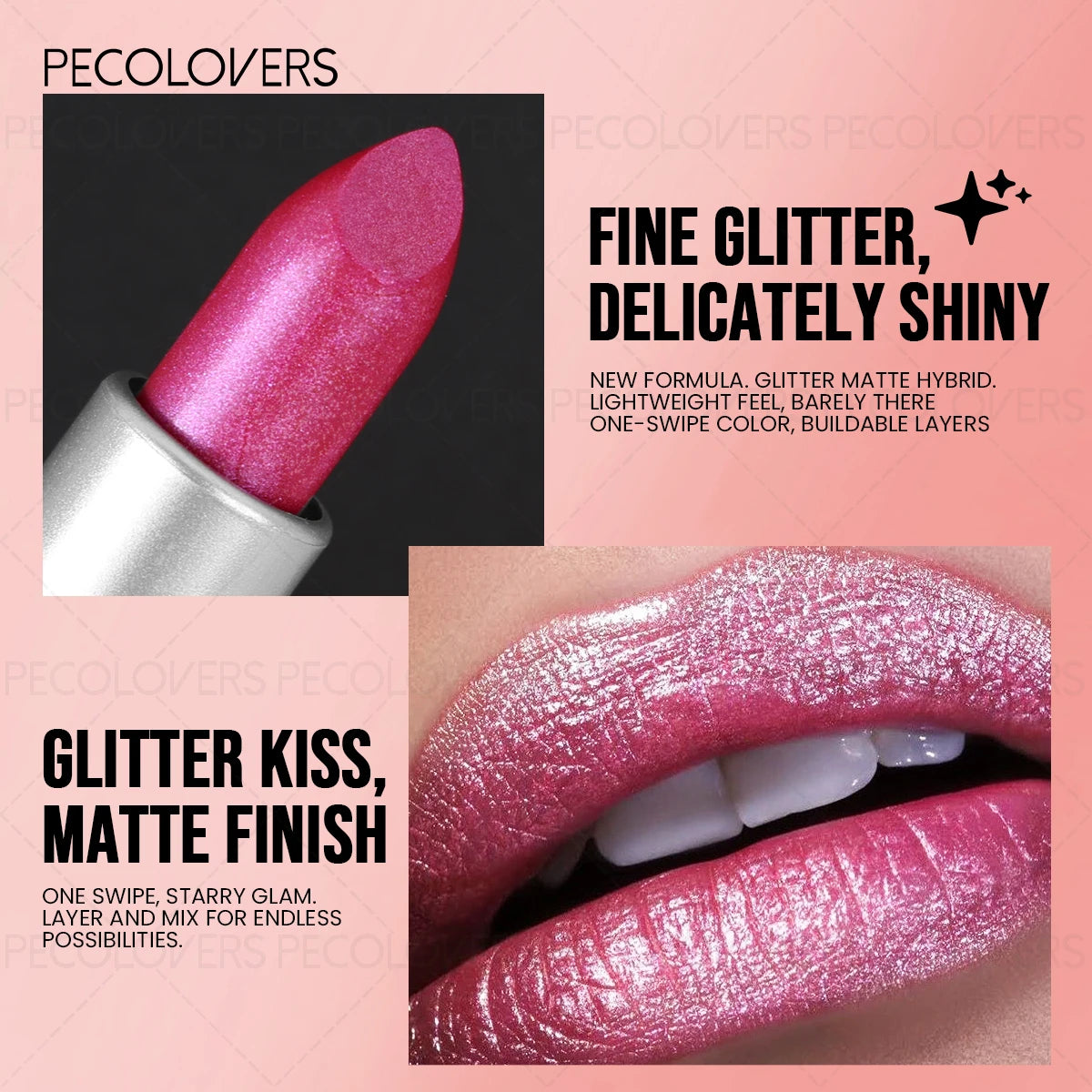 1 pc Shimmer Lip Gloss, Moisturizing Lipstick, Long-Lasting Shine, Lip Glaze, Essential for Daily Makeup Zpaxo