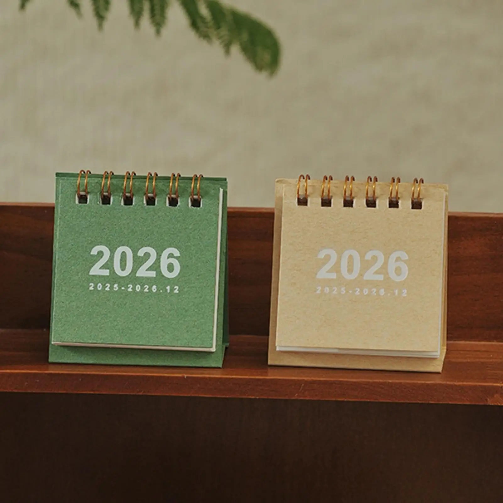 2026 Mini Desk Calendar Jan Dec Coil Daily Scheduler Paper Planner