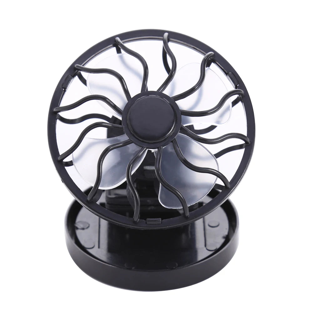 Mini Clip-on Solar Energy Fan Camping Hiking Cooling Portable Fan for Summer Travel Camp Mountaineering Cooling Zpaxo A